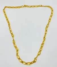 One Gram Gold Plated Chain  (MG607 C) Gold-plated Plated Brass Chain (20 Inch)Water And Sweat Proof Jawellery-thumb2