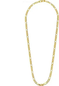 Golden Chain For Boys Stylish Neck Chain Mens Jewellery Gold Chain For Men Boys Gold-plated Plated Brass Chain (23 Inch)Water And Sweat Proof Jawellery-thumb4