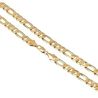 Men's 14k Solid Yellow Gold Figaro  Chain Necklace - Gold chain, figaro chains, real Gold chain (23 Inch)Water And Sweat Proof Jawellery-thumb2
