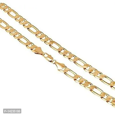 Stylish Lotus Inspired One gram Gold plated chain for Men Gold-plated Plated Brass Chain (23 Inch)Water And Sweat Proof Jawellery-thumb2