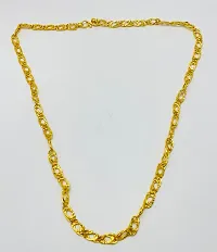 Gold plated Chain For Boys / Man Gold-plated Plated Stainless Steel, Alloy Chain Gold-plated Plated Alloy Chain (20 Inch)Water And Sweat Proof Jawellery-thumb1