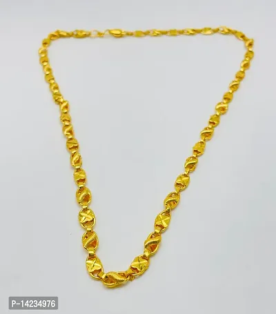 Long Gold-plated Plated Brass Chain (20 Inch)Water And Sweat Proof Jawellery-thumb0