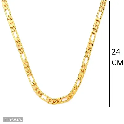 Stylish Lotus Inspired One gram Gold plated chain for Men Gold-plated Plated Brass Chain (23 Inch)Water And Sweat Proof Jawellery-thumb3