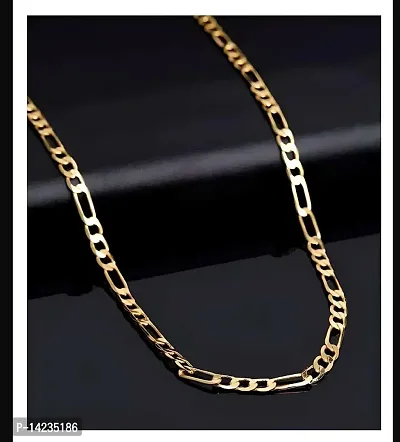 Stylish Lotus Inspired One gram Gold plated chain for Men Gold-plated Plated Brass Chain (23 Inch)Water And Sweat Proof Jawellery-thumb4