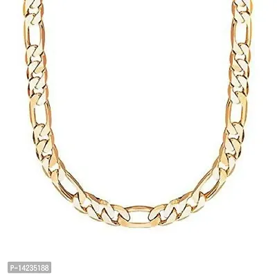 Gold-plated Plated Brass Chain (23 Inch)Water And Sweat Proof Jawellery-thumb2