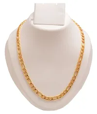 Gold-plated Plated Brass Chain (23 Inch)Water And Sweat Proof Jawellery-thumb3