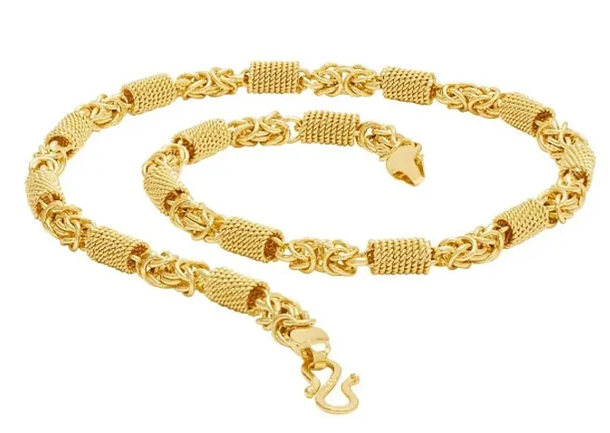 Elegant Designer Gold Plated Men's Chain