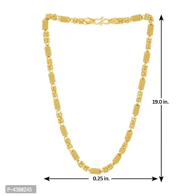 Designer Gold Plated Link Chain For Men