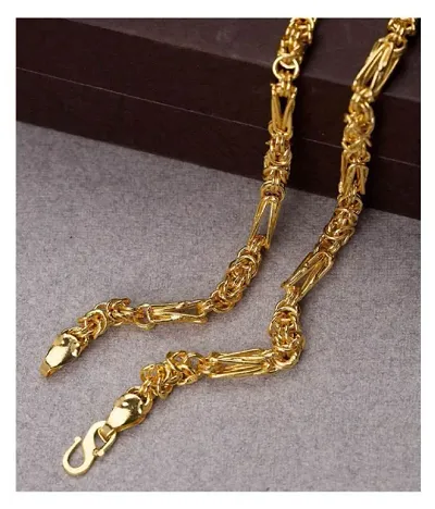 Trendy Designer Gold Plated Men's Chain