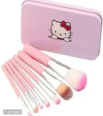 Soft Makeup Brush Set - Pink (7 Pcs)-thumb0