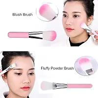 Soft Makeup Brush Set - Pink (7 Pcs)-thumb2