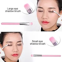 Soft Makeup Brush Set - Pink (7 Pcs)-thumb3