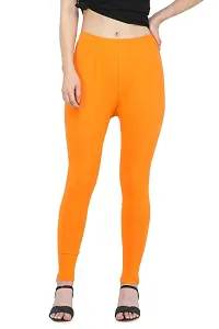 Solid High Ankle Cotton Leggings-thumb1