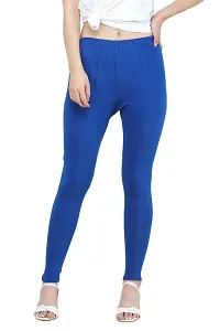 Solid High Ankle Cotton Leggings-thumb2