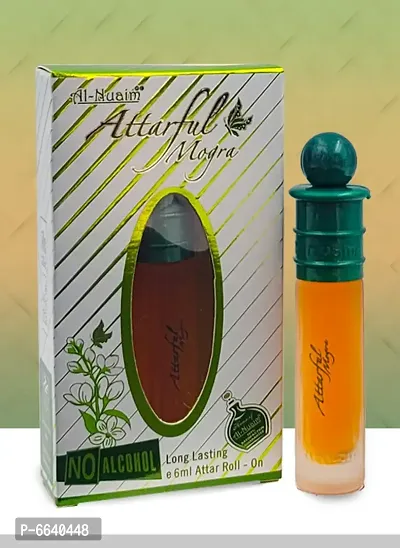 Al Nuaim Brand 100% Original Attarful Mogra 6Ml Great Fragrance L Floral Attar and Pocket Perfume.-thumb0