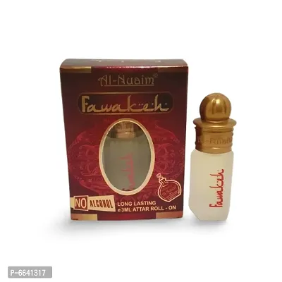 Al Nuaim Brand 100% Original Fawakeh 3Ml Great Fragrance L Floral Attar and Pocket Perfume.-thumb0