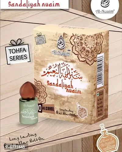 Al Nuaim Brand 100% Original Sandaliyah Nuaim 6Ml (Tohfa Series) Great Fragrance L Floral Attar  Pocket Perfume.-thumb0