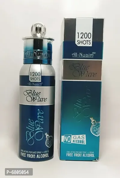 Al Nuaim Brand 100% Original (1200 Shots) Blue Wave 100Ml Great Fragrance L Perfume.-thumb0