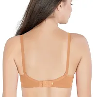 Florich Soft Padded Full Coverage Bra (P101_3_34B, Skin, 34B)-thumb2