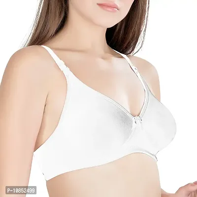 Florich Soft Padded Full Coverage Bra (B, White, 38)-thumb2