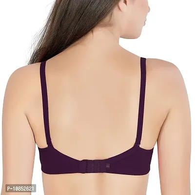 Florich Soft Padded Full Coverage Bra (P101_6_34B, Wine, 34B)-thumb3