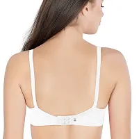 Florich Soft Padded Full Coverage Bra (B, White, 38)-thumb2