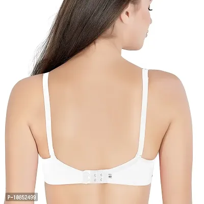 Florich Soft Padded Full Coverage Bra (B, White, 38)-thumb3