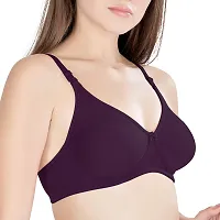 Florich Soft Padded Full Coverage Bra (P101_6_34B, Wine, 34B)-thumb1