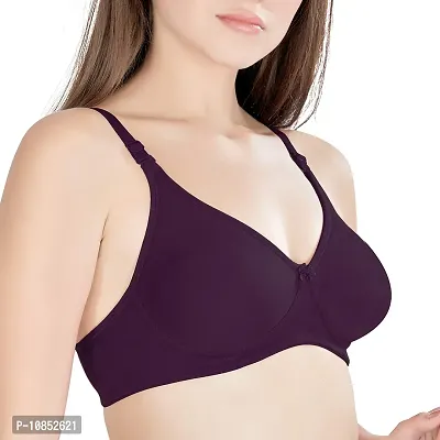 Florich Soft Padded Full Coverage Bra (P101_6_34B, Wine, 34B)-thumb2