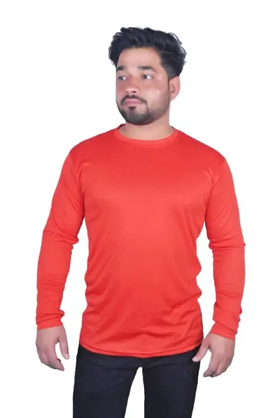 Trendy Nylon Solid T-Shirt For Men