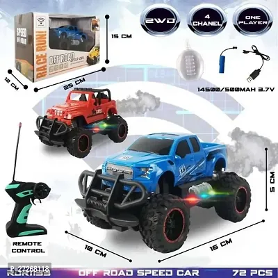 Kids Toys Race Run Smoke Car Emits Smoke With Remote Control Pack Of 2