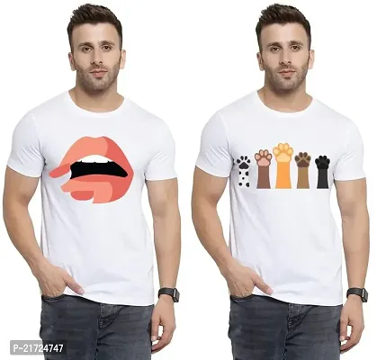 Denip - Where Fashion Begins | DP-7415 | Polyester Graphic Print T-Shirt | for Men  Boy | Pack of 2