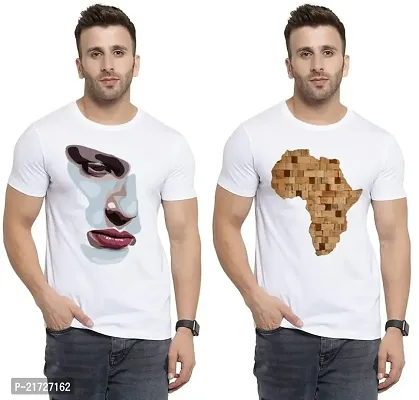 Denip - Where Fashion Begins | DP-7044 | Polyester Graphic Print T-Shirt | for Men  Boy | Pack of 2-thumb0