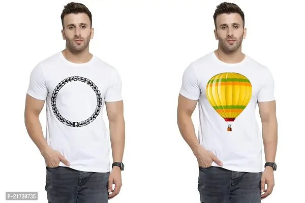 Denip - Where Fashion Begins | DP-2362 | Polyester Graphic Print T-Shirt | for Men  Boy | Pack of 2