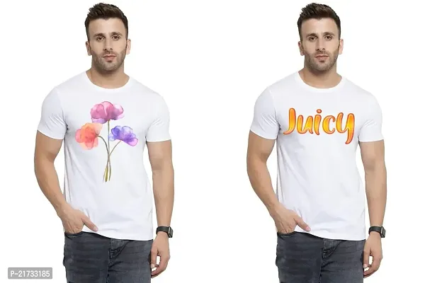 Denip - Where Fashion Begins | DP-8908 | Polyester Graphic Print T-Shirt | for Men  Boy | Pack of 2