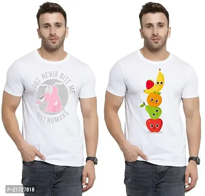 Denip - Where Fashion Begins | DP-2134 | Polyester Graphic Print T-Shirt | for Men  Boy | Pack of 2-thumb0