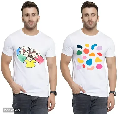 Denip - Where Fashion Begins | DP-1086 | Polyester Graphic Print T-Shirt | for Men  Boy | Pack of 2