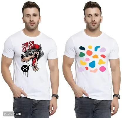 Denip - Where Fashion Begins | DP-9041 | Polyester Graphic Print T-Shirt | for Men  Boy | Pack of 2-thumb0