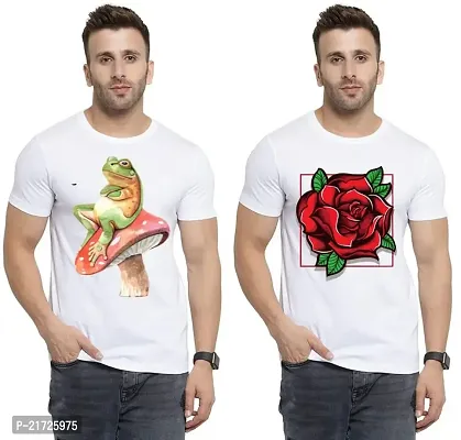 Denip - Where Fashion Begins | DP-6646 | Polyester Graphic Print T-Shirt | for Men  Boy | Pack of 2