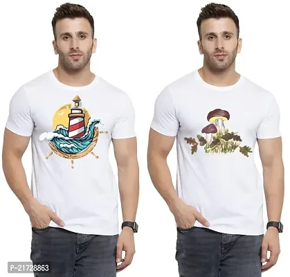 Denip - Where Fashion Begins | DP-1859 | Polyester Graphic Print T-Shirt | for Men  Boy | Pack of 2-thumb0