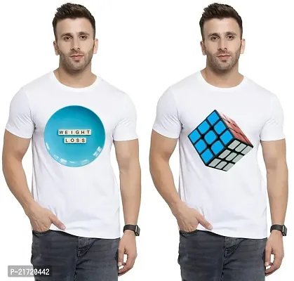 Denip - Where Fashion Begins | DP-8561 | Polyester Graphic Print T-Shirt | for Men  Boy | Pack of 2