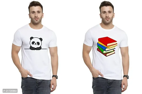 Denip - Where Fashion Begins | DP-3547 | Polyester Graphic Print T-Shirt | for Men  Boy | Pack of 2