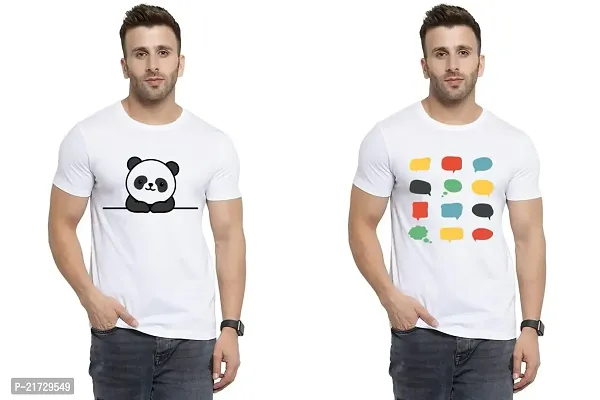 Denip - Where Fashion Begins | DP-2353 | Polyester Graphic Print T-Shirt | for Men  Boy | Pack of 2