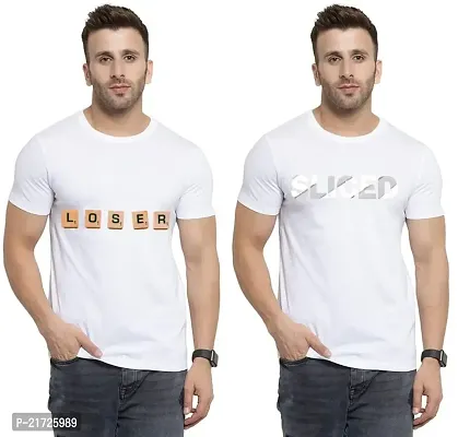 Denip - Where Fashion Begins | DP-3146 | Polyester Graphic Print T-Shirt | for Men  Boy | Pack of 2