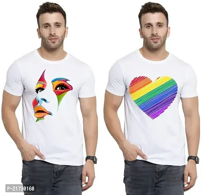 Denip - Where Fashion Begins | DP-7544 | Polyester Graphic Print T-Shirt | for Men  Boy | Pack of 2