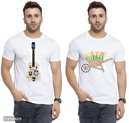 Denip - Where Fashion Begins | DP-3953 | Polyester Graphic Print T-Shirt | for Men  Boy | Pack of 2