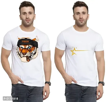 Denip - Where Fashion Begins | DP-4036 | Polyester Graphic Print T-Shirt | for Men  Boy | Pack of 2