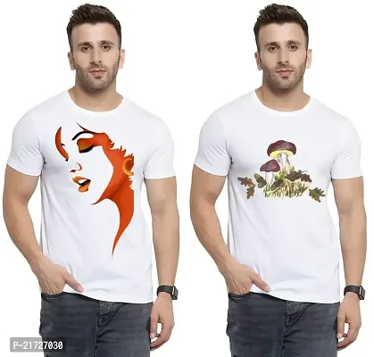 Denip - Where Fashion Begins | DP-5219 | Polyester Graphic Print T-Shirt | for Men  Boy | Pack of 2-thumb0