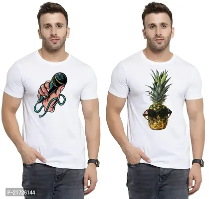 Denip - Where Fashion Begins | DP-3383 | Polyester Graphic Print T-Shirt | for Men  Boy | Pack of 2-thumb0