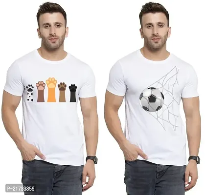 Denip - Where Fashion Begins | DP-5202 | Polyester Graphic Print T-Shirt | for Men  Boy | Pack of 2